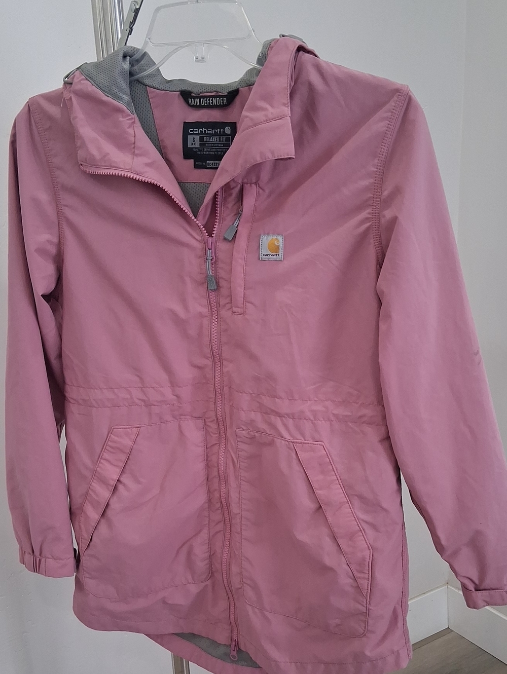 Carhartt Kids Pink Hooded Rain Jacket